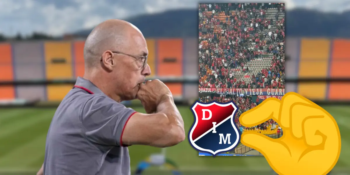 Alfredo Arias, entrenador del Independiente Medellín en la Liga Betplay 