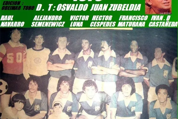 Alejandro Semenewicz en una formación de Atlético Nacional a finales de los 70 Foto: Caracol Radio