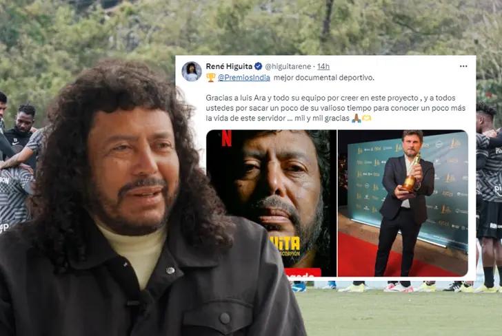 René Higuita y su nuevo galardón Foto: Captura de X @higuitarene y Atlético Nacional