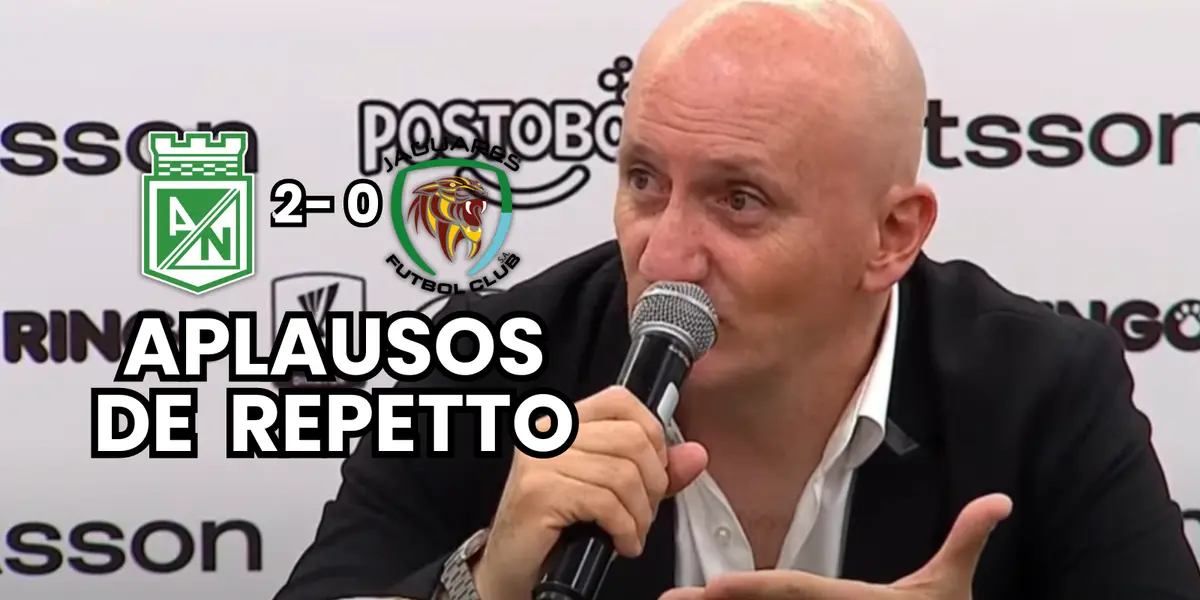 Pablo Repetto, DT de Atlético Nacional en conferencia de prensa