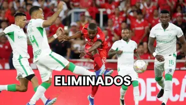 America de Cali y Atlético Nacional en un choque válido por la Liga Betplay  