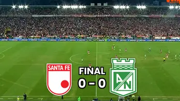 Atlético Nacional empató en su visita a Independiente Santa Fe