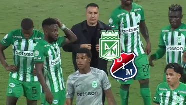 Atlético Nacional vs Independiente Medellín Foto: Captura de Win Sports y Escudoteca