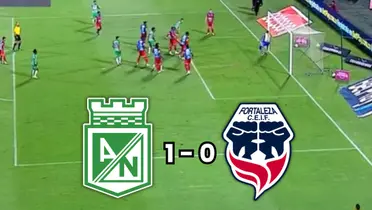 Atlético Nacional ya tomó ventaja frente a Fortaleza en el Atanasio Girardot