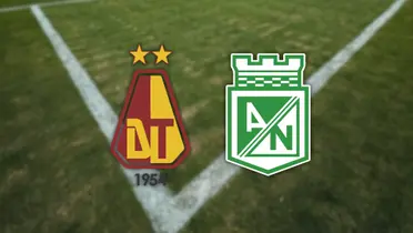 Deportes Tolima vs Atlético Nacional Foto: Escudoteca y Nacionaloficial