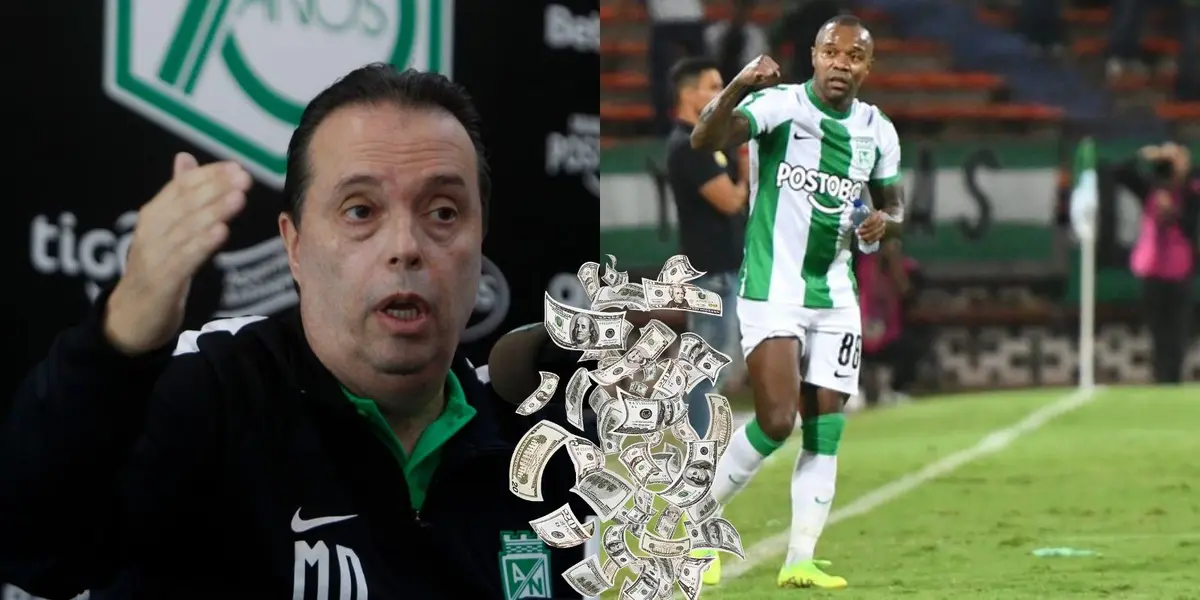 Dorlan Pabón da noticias sobre su renovación con Atlético Nacional.