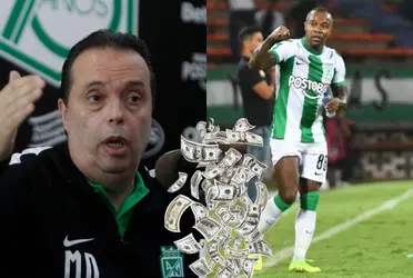 Dorlan Pabón da noticias sobre su renovación con Atlético Nacional.