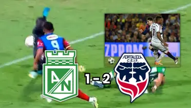 El gol de Jesús Arrieta para el 2 a 1 de Fortaleza en el Atanasio Girardot