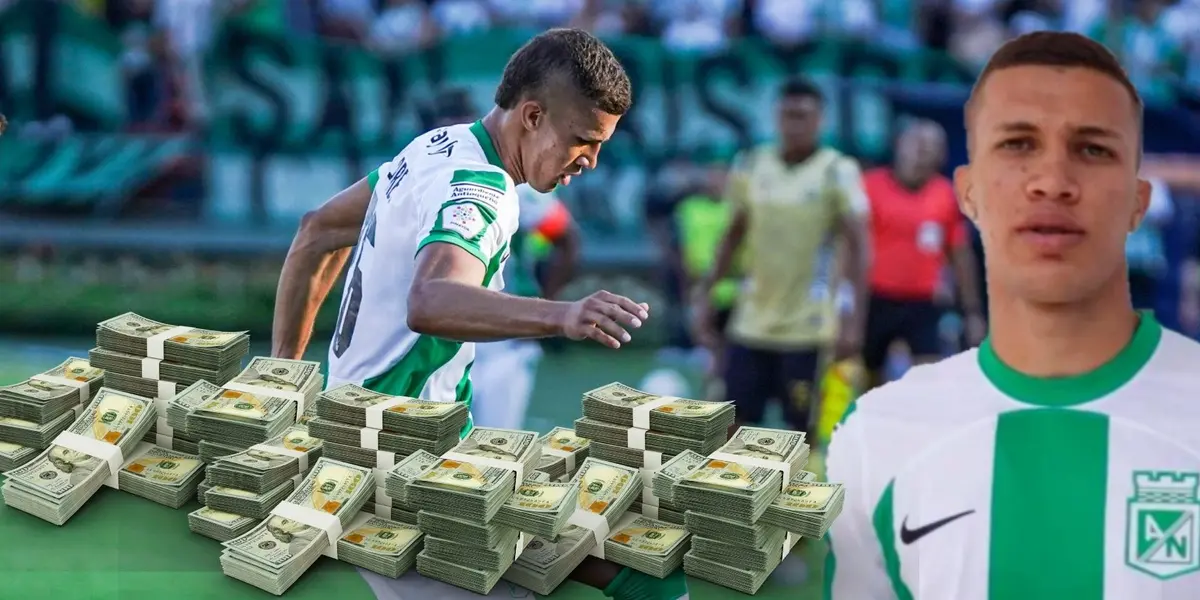 El jugador es un crack con la camiseta de Atlético Nacional 