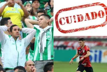 El jugador sería la última incorporación de Atlético Nacional de cara a esta temporada 