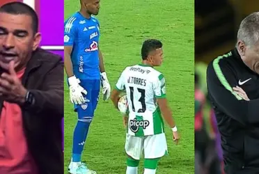 El jugador viene de errar un penal en el partido de Nacional ante Junior en liga colombiana