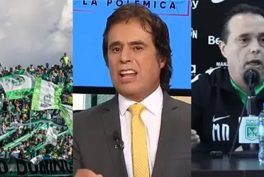 El periodista salió furioso en redes atacando la hinchada verde 