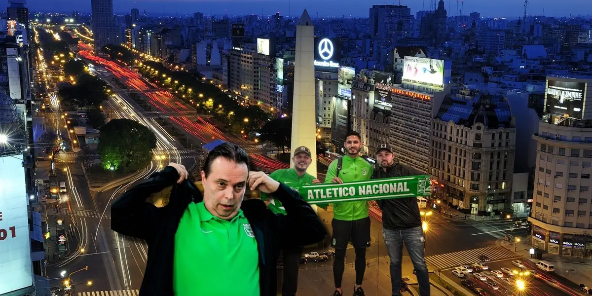 El verde paisa está temporalmente en la capital de Argentina para jugar Libertadores 