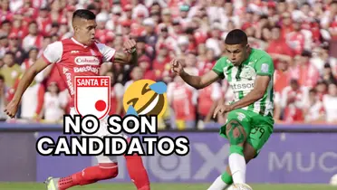 Emilio Aristizábal en una ocasión ofensiva de Atlético Nacional 