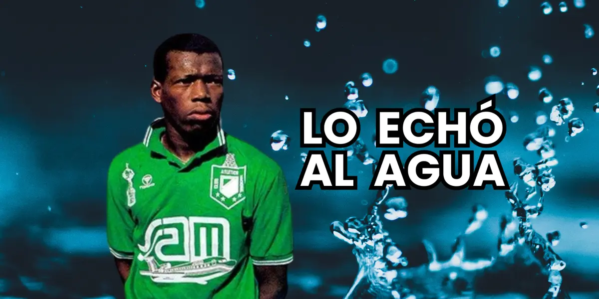 Jugó con el Tino Asprilla en Nacional y hoy lo echó al agua por esta razón 