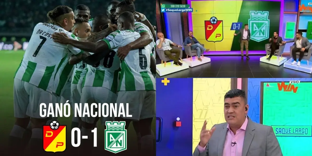 La victoria de Atlético Nacional generó debate en Win Sports por algo que no quisieron decir y admitir del Verde.