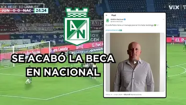 Llegó Repetto a Nacional. Foto captura de pantalla de Win Sports y de Twitter @nacionaloficial