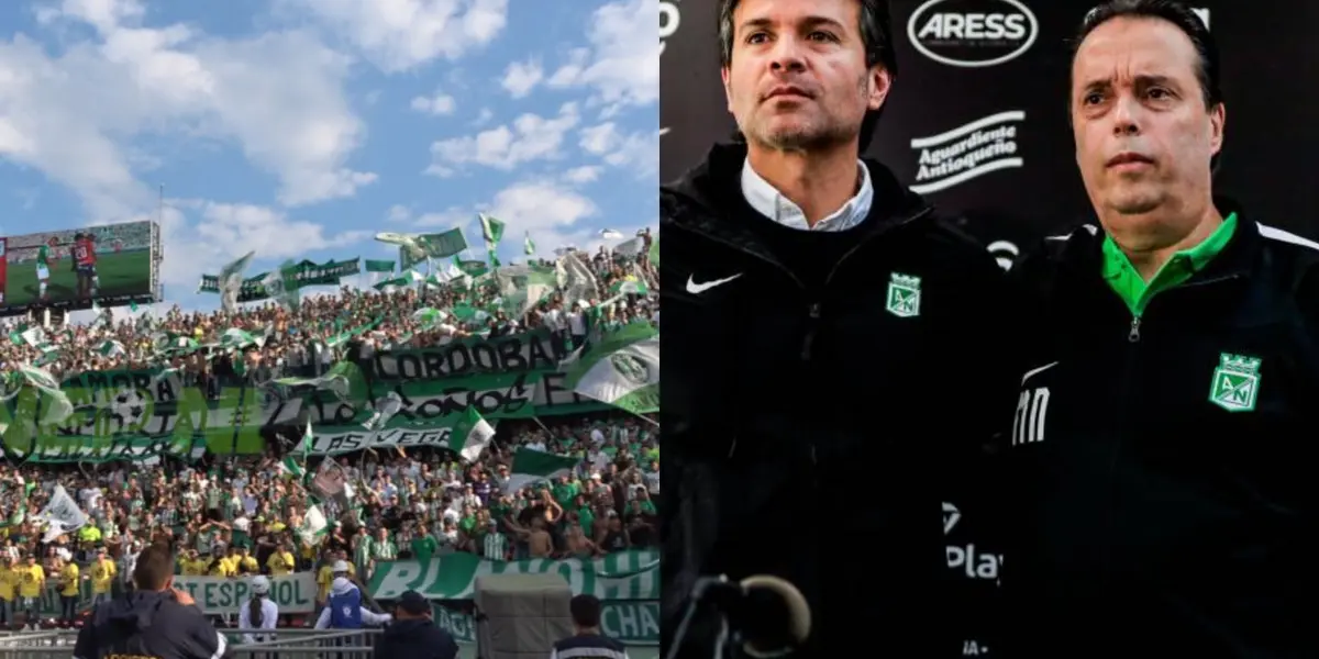 Los fanáticos de Atlético Nacional, están en contra de los últimos tratos de la parte gerencial 