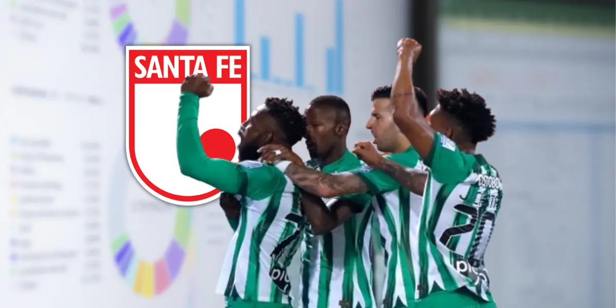 Los jugadores de Atlético Nacional celebrando un gol