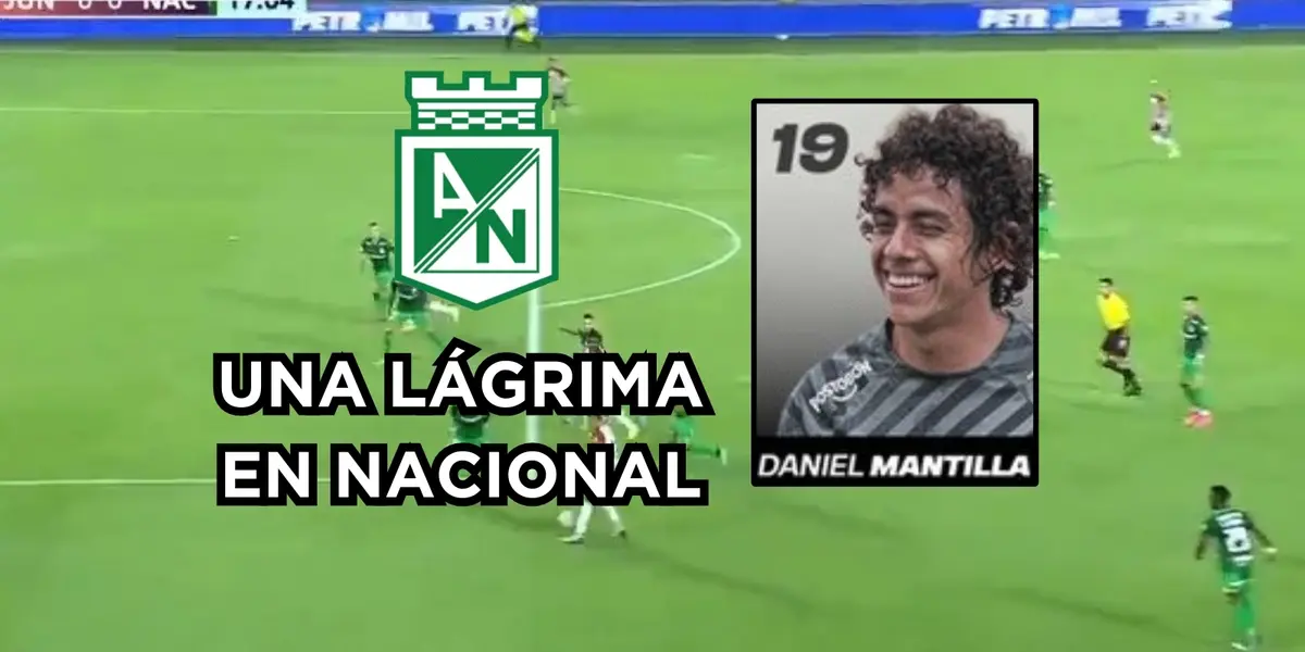 Mantilla muy criticado en Nacional. Foto captura de pantalla de Win Sports y de Twitter @nacionaloficial. 