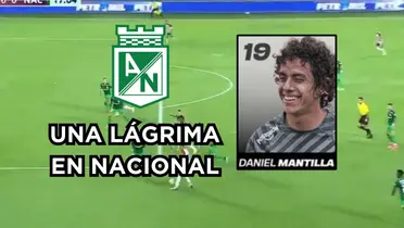 Mantilla muy criticado en Nacional. Foto captura de pantalla de Win Sports y de Twitter @nacionaloficial. 