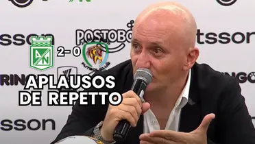 Pablo Repetto, DT de Atlético Nacional en conferencia de prensa