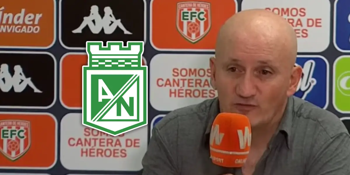 Pablo Repetto, DT de Atlético Nacional en rueda de prensa