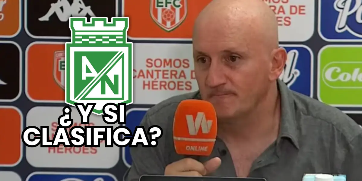 Pablo Repetto, DT de Atlético Nacional en su última rueda de prensa