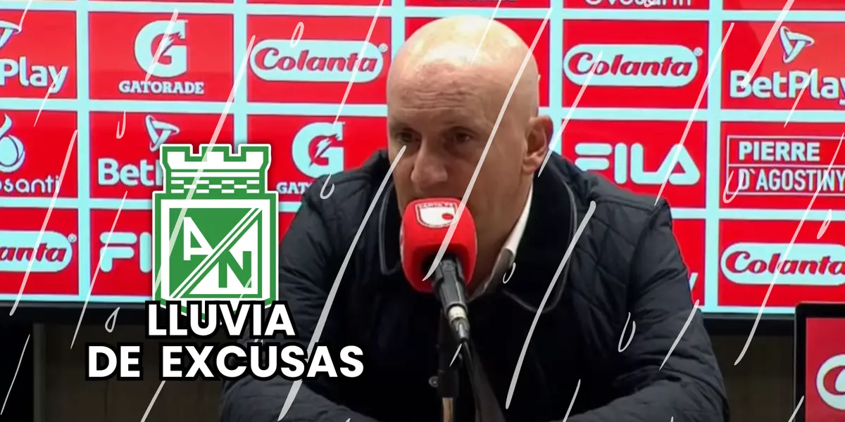 Pablo Repetto, entrenador de Atlético Nacional en rueda de prensa