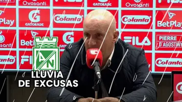 Pablo Repetto, entrenador de Atlético Nacional en rueda de prensa