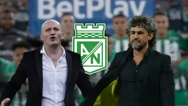 Pablo Repetto, entrenador de Atlético Nacional y Leonel Álvarez hoy técnico del Deportivo Pereira