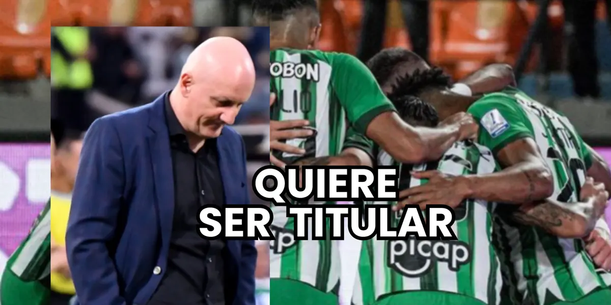 Pablo Repetto, entrenador de Atlético Nacional y sus jugadores