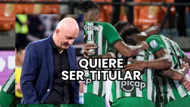 Pablo Repetto, entrenador de Atlético Nacional y sus jugadores