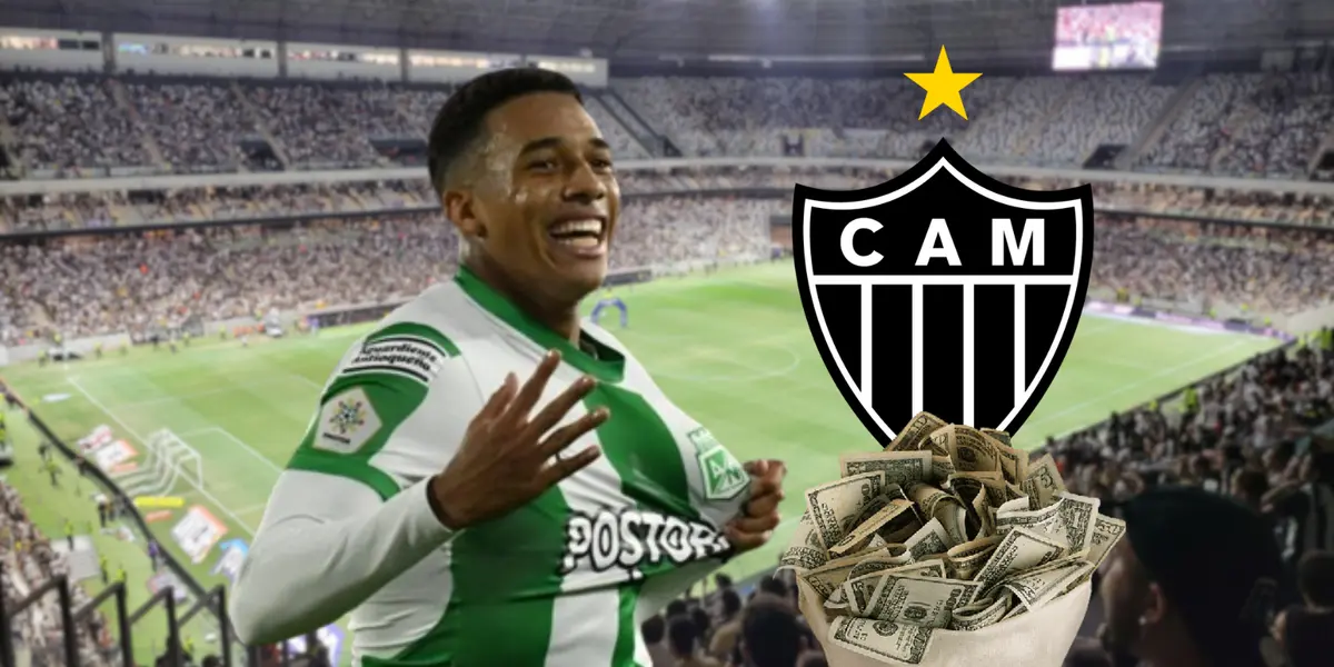 Primero Mier, ahora Brahian Palacios y mira cuánto ganará en Atlético Mineiro