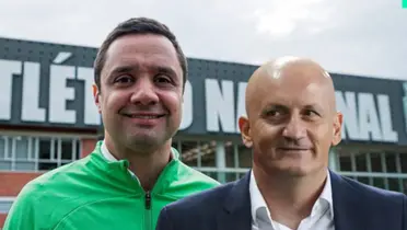 Sebastián Arango, presidente de Atlético Nacional y Pablo Repetto Foto: Nacionaloficial e Infobae