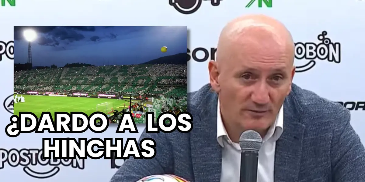 Tras el 1 a 0 de Nacional ante Pasto, el claro mensaje de Repetto a los hinchas